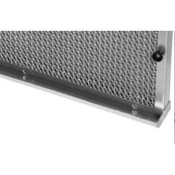 Metall-Fettfilter flach 500x400x25 mit Wanne für Gastro