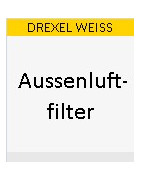 Aussenluftfilterkasten Drexel Weiss Ersatzfilter